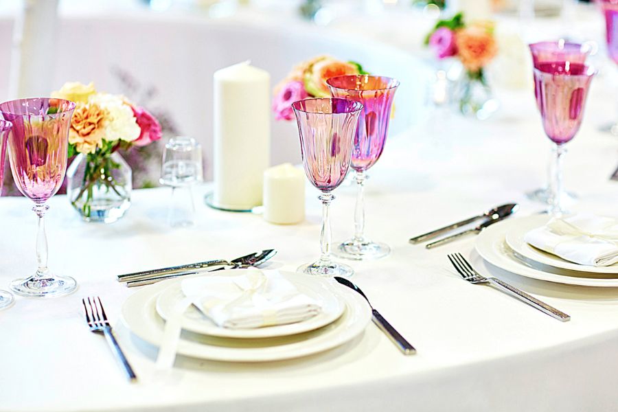 Social event table by Feast in a Basket